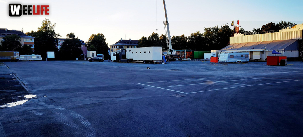 Hofer Volksfest 2022 Abbau 7.8.22 8.8.22