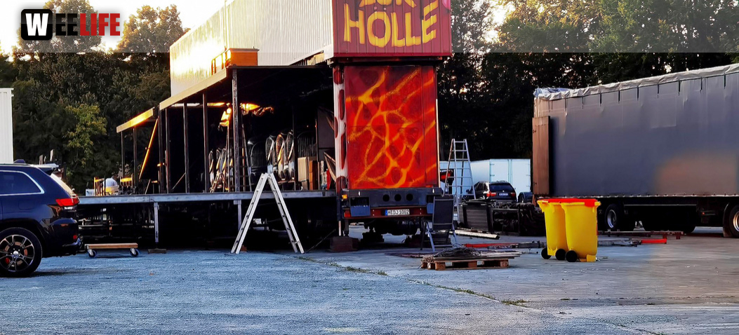 Hofer Volksfest 2022 Abbau 9.8.22