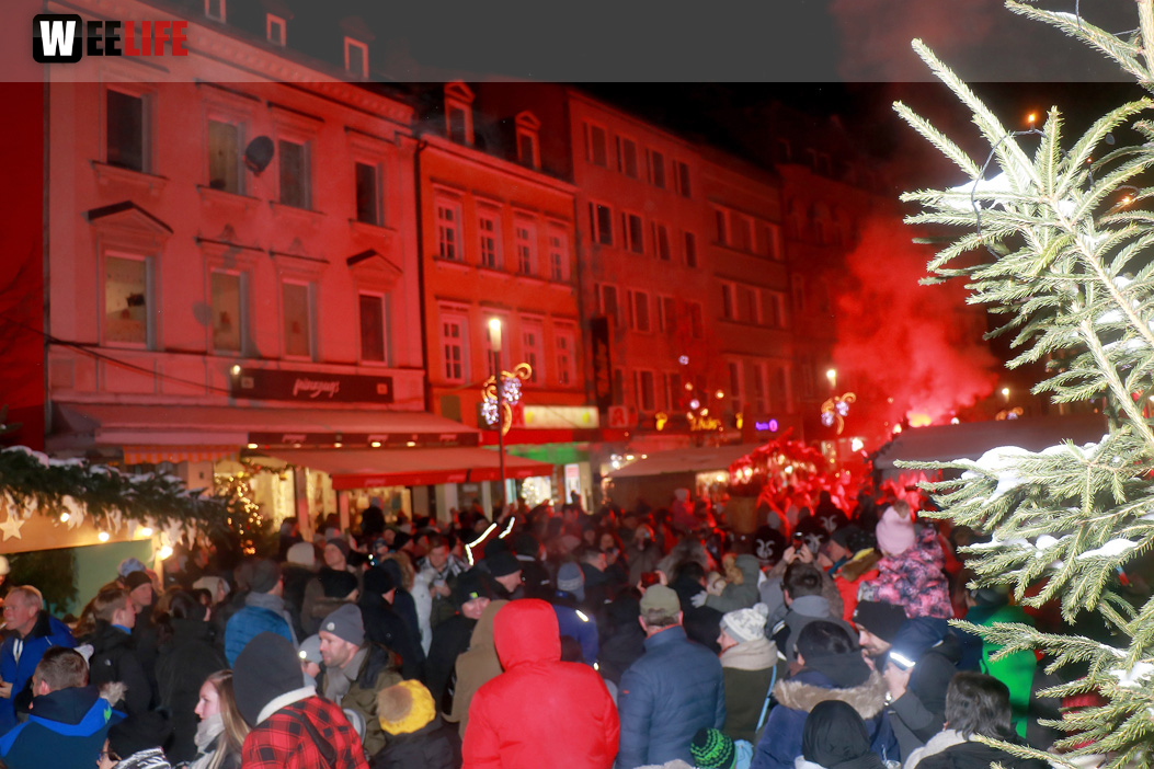 Perchtenlauf Hofer Weihnachtsmarkt Hof 17.12.22