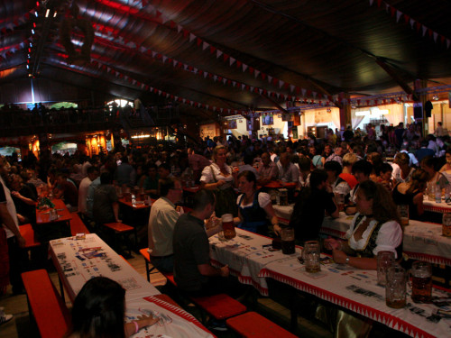 Hofer Volksfest 2013 - 7. Tag Abends Tag der Betriebe mit den Members  – Foto 6
