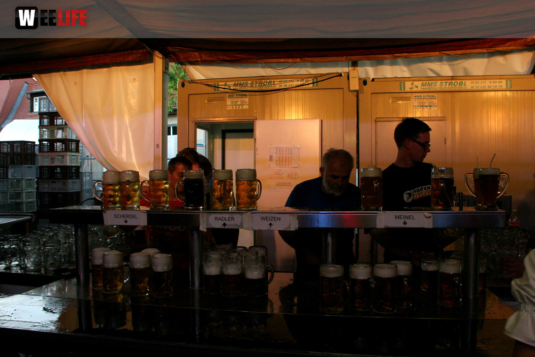Hofer Volksfest 2013 - 7. Tag Abends Tag der Betriebe mit den Members 