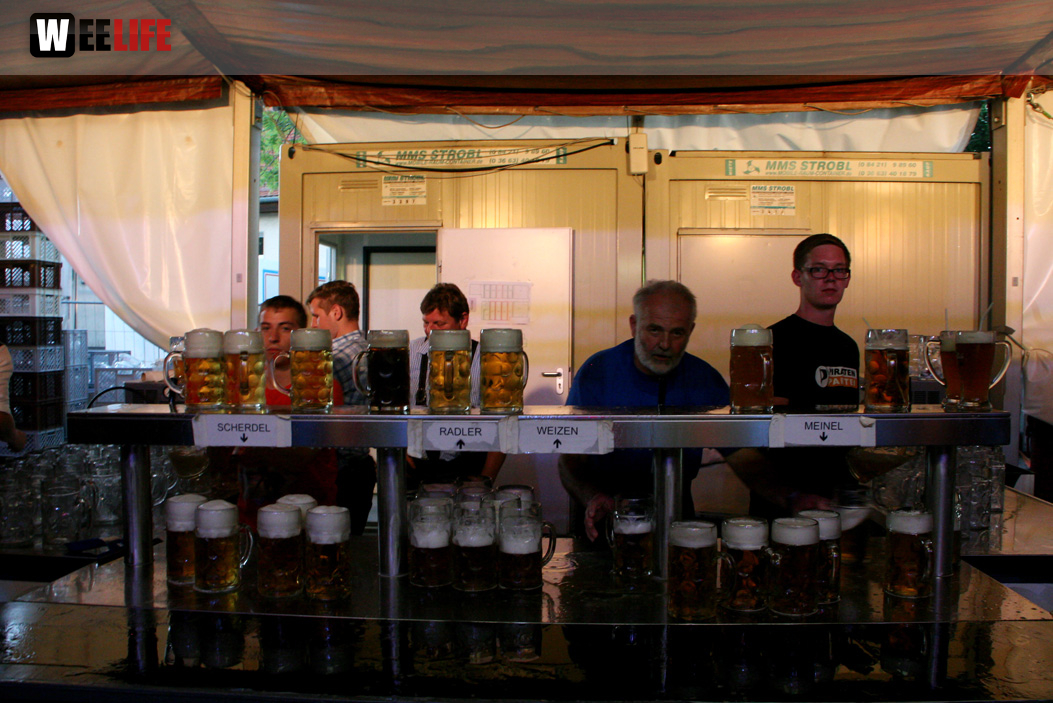 Hofer Volksfest 2013 - 7. Tag Abends Tag der Betriebe mit den Members 