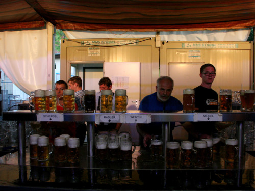 Hofer Volksfest 2013 - 7. Tag Abends Tag der Betriebe mit den Members  – Foto 9