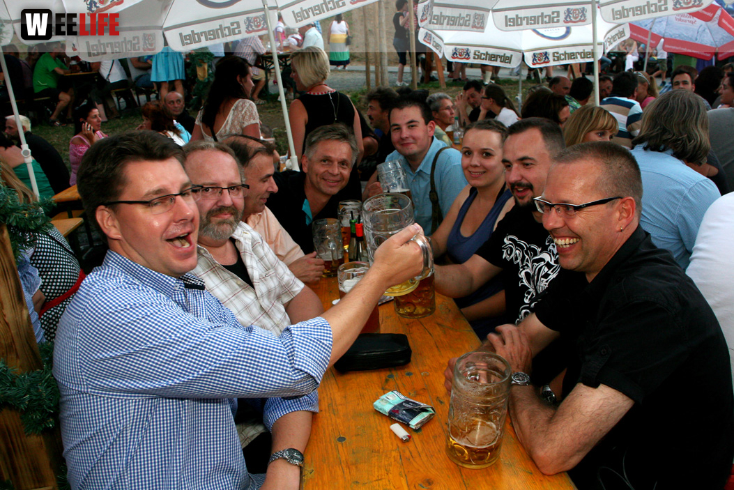 Hofer Volksfest 2013 - 7. Tag Abends Tag der Betriebe mit den Members 