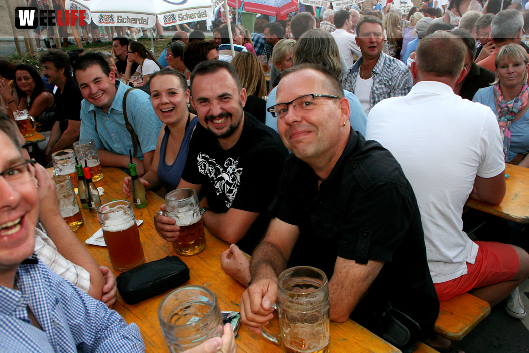 Hofer Volksfest 2013 - 7. Tag Abends Tag der Betriebe mit den Members 