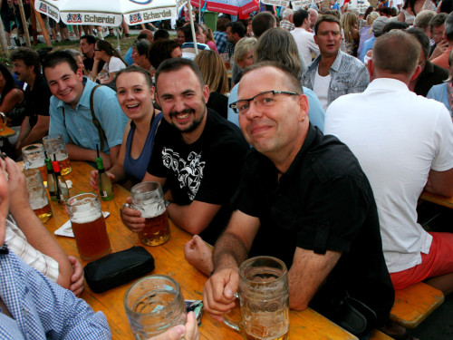 Hofer Volksfest 2013 - 7. Tag Abends Tag der Betriebe mit den Members  – Foto 21