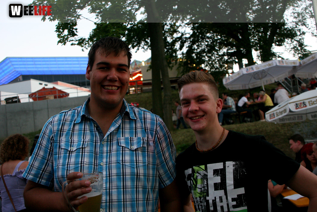 Hofer Volksfest 2013 - 7. Tag Abends Tag der Betriebe mit den Members 