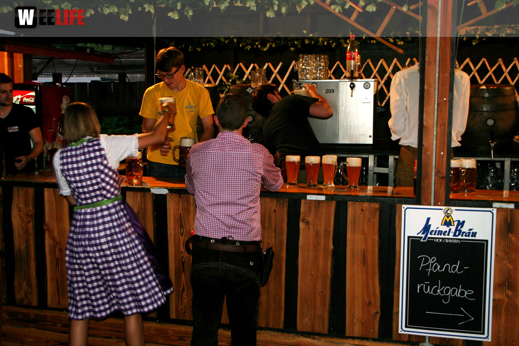 Hofer Volksfest 2013 - 7. Tag Abends Tag der Betriebe mit den Members 
