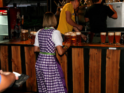 Hofer Volksfest 2013 - 7. Tag Abends Tag der Betriebe mit den Members  – Foto 26