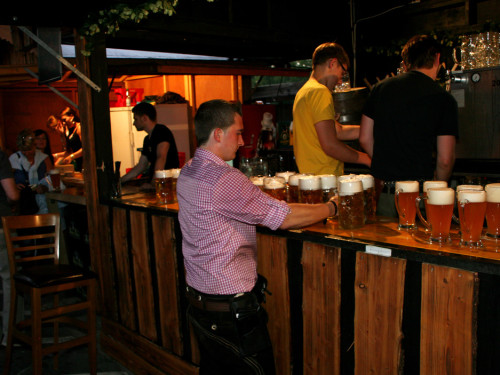 Hofer Volksfest 2013 - 7. Tag Abends Tag der Betriebe mit den Members  – Foto 28