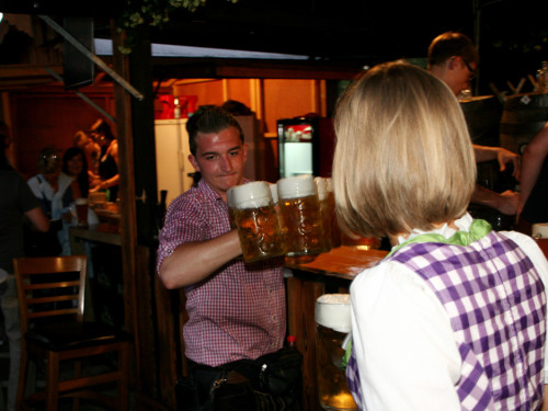 Hofer Volksfest 2013 - 7. Tag Abends Tag der Betriebe mit den Members  – Foto 29