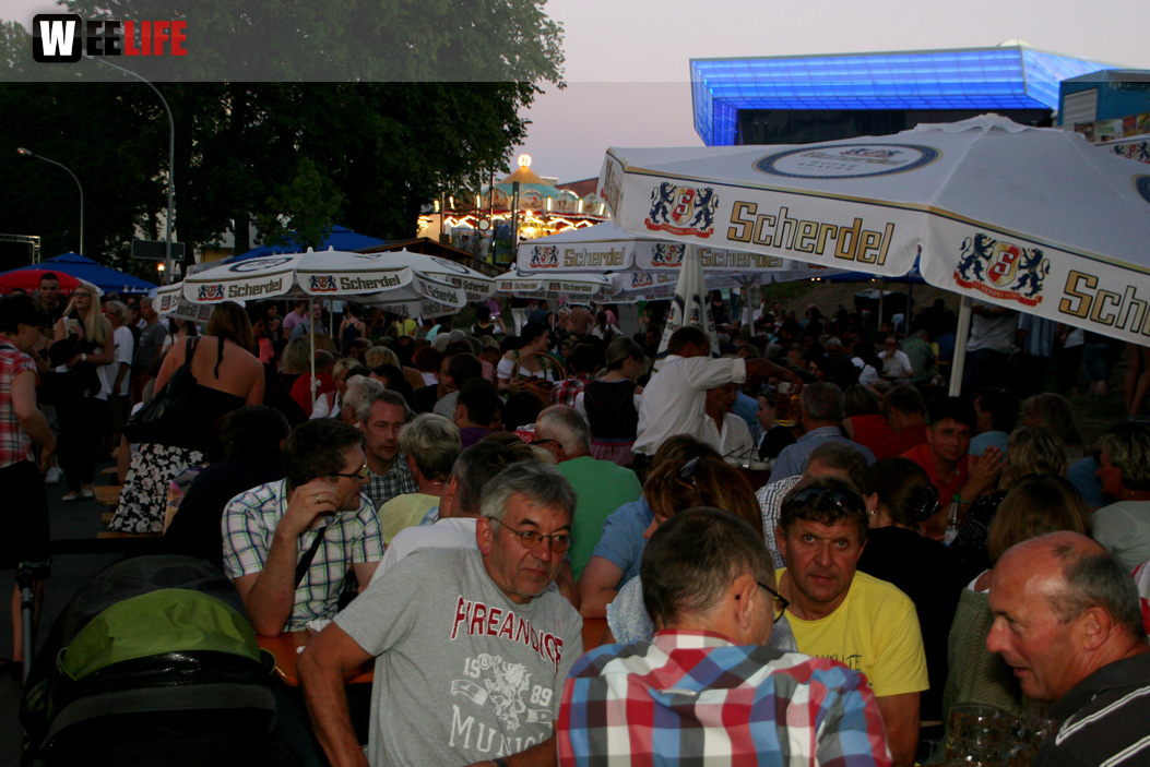 Hofer Volksfest 2013 - 7. Tag Abends Tag der Betriebe mit den Members 