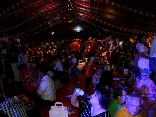 Hofer Volksfest 2013 - 7. Tag Abends Tag der Betriebe mit den Members  – Foto 42
