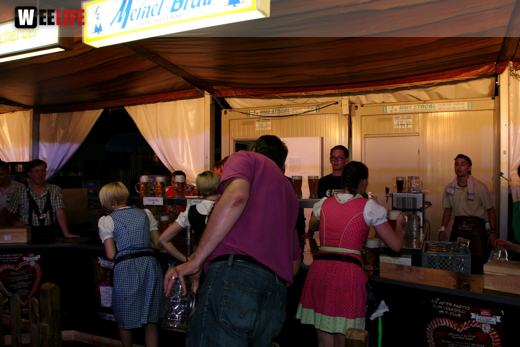 Hofer Volksfest 2013 - 7. Tag Abends Tag der Betriebe mit den Members 