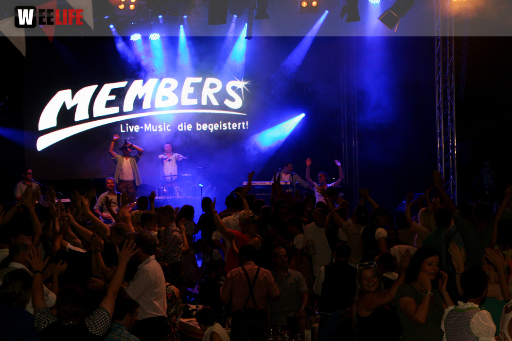 Hofer Volksfest 2013 - 7. Tag Abends Tag der Betriebe mit den Members 