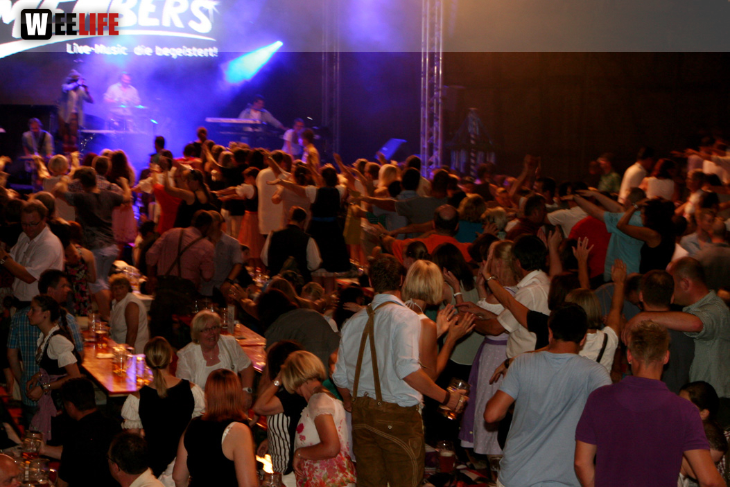 Hofer Volksfest 2013 - 7. Tag Abends Tag der Betriebe mit den Members 