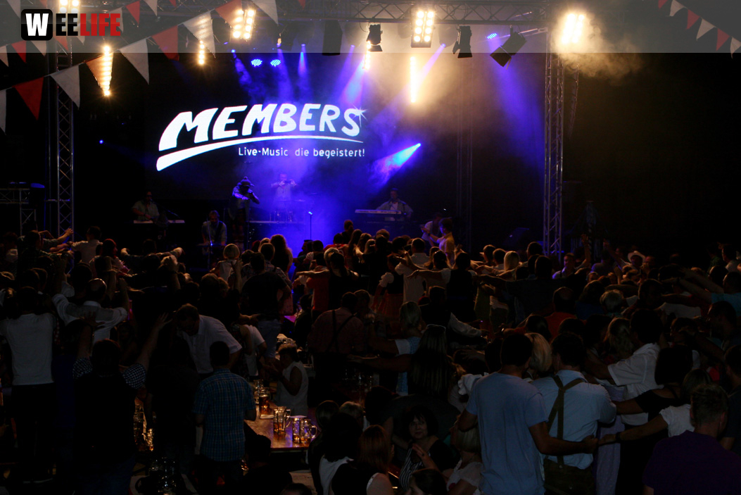Hofer Volksfest 2013 - 7. Tag Abends Tag der Betriebe mit den Members 