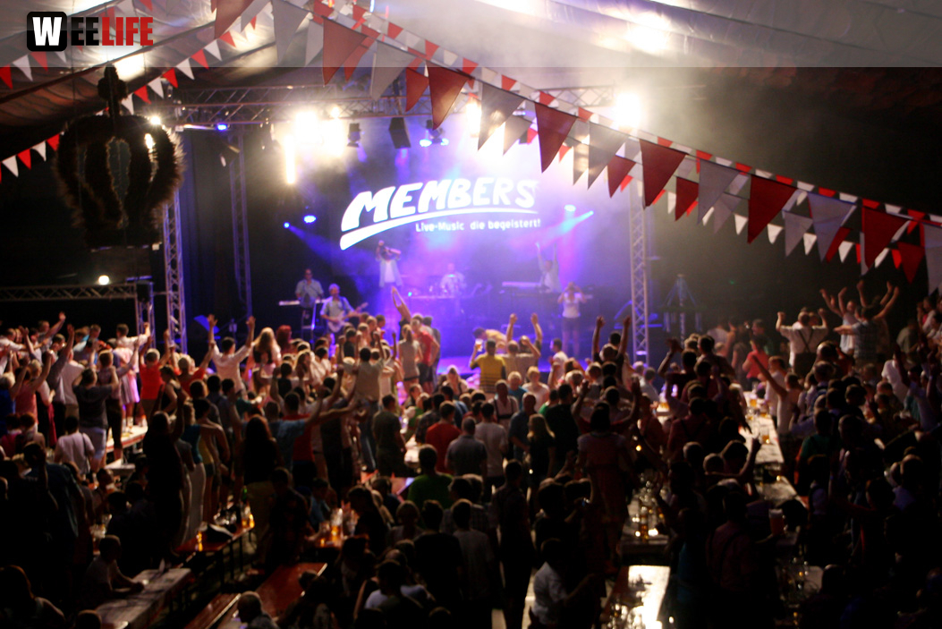 Hofer Volksfest 2013 - 7. Tag Abends Tag der Betriebe mit den Members 
