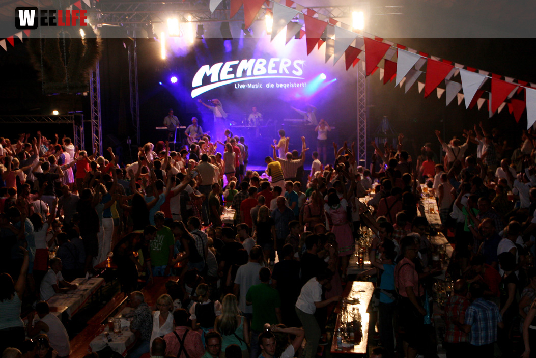 Hofer Volksfest 2013 - 7. Tag Abends Tag der Betriebe mit den Members 