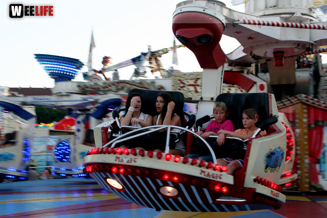 Hofer Volksfest 2013 - 8.Tag Abends Festbetrieb mit Biba und die Butzemänner