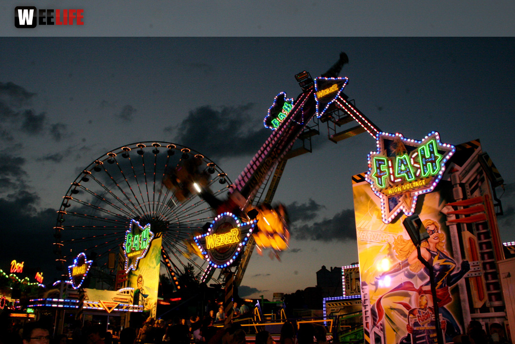 Hofer Volksfest 2013 - letzter Tag Festbetrieb mit Late Night