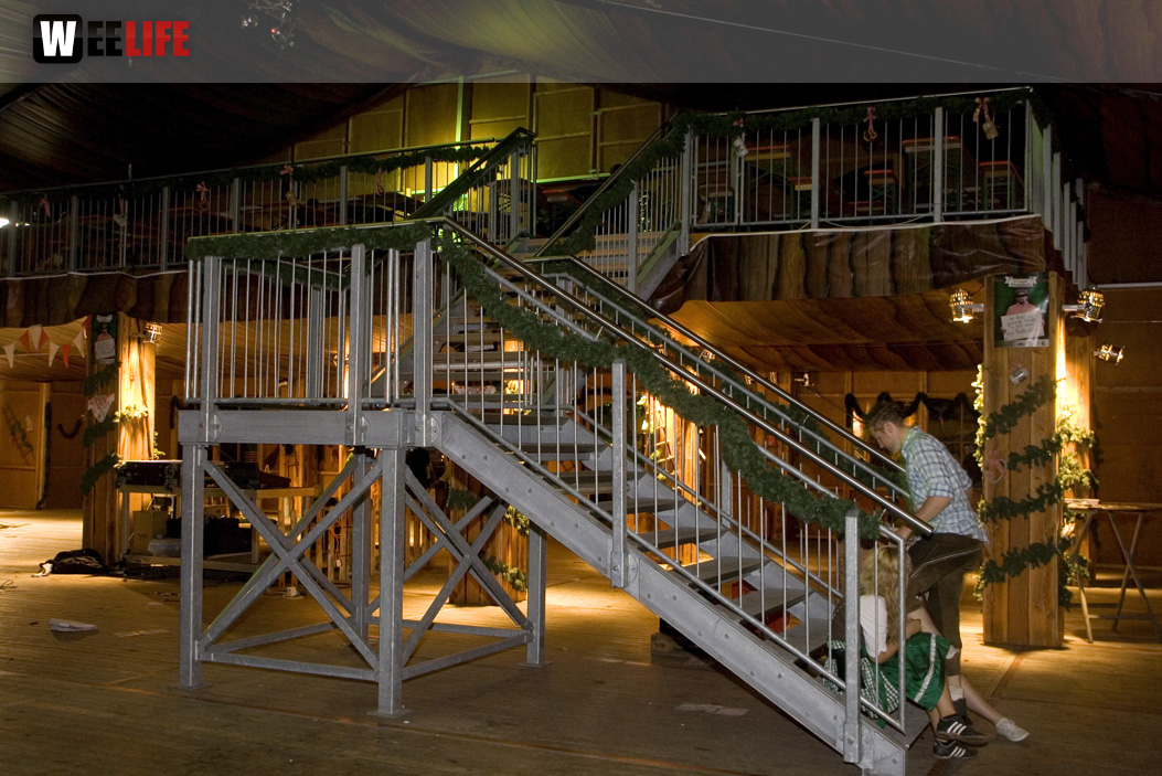 Hofer Volksfest 2013 - letzter Tag Nacht Abbau 