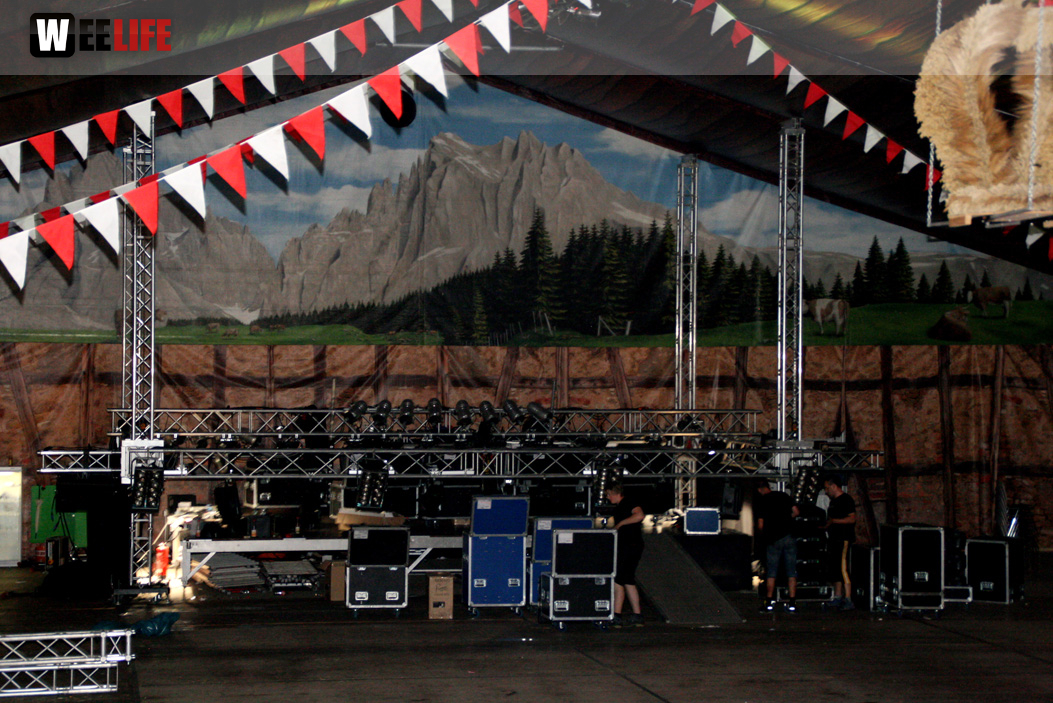 Hofer Volksfest 2013 - letzter Tag Nacht Abbau 