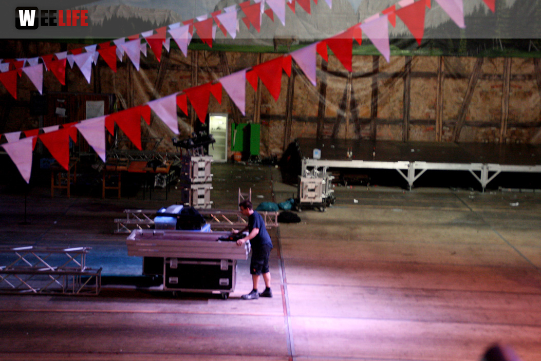 Hofer Volksfest 2013 - letzter Tag Nacht Abbau 