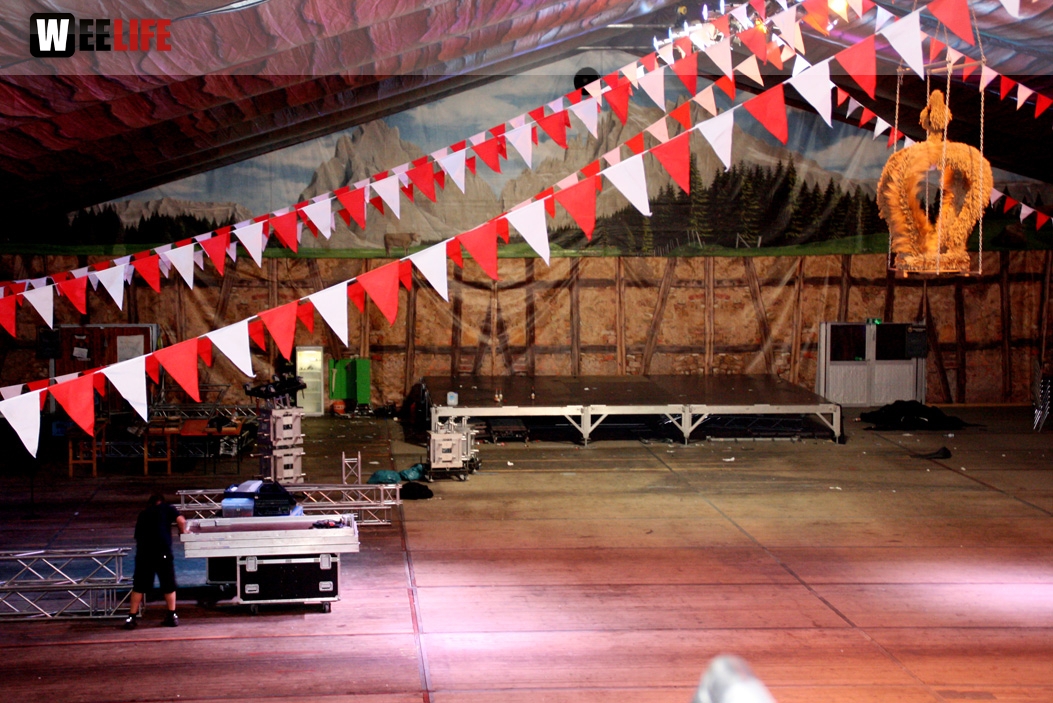 Hofer Volksfest 2013 - letzter Tag Nacht Abbau 