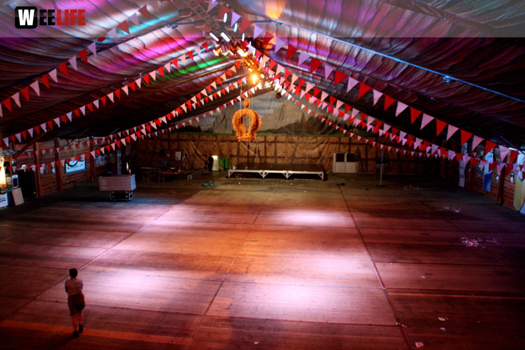 Hofer Volksfest 2013 - letzter Tag Nacht Abbau 