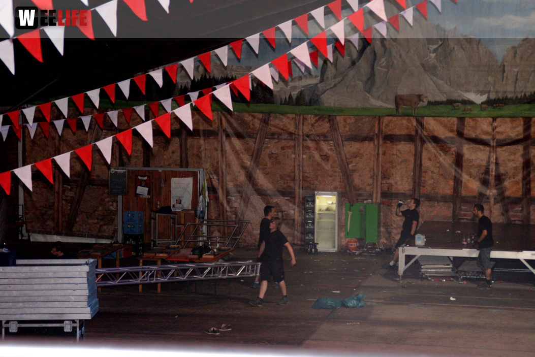 Hofer Volksfest 2013 - letzter Tag Nacht Abbau 