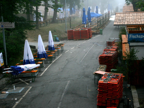 Hofer Volksfest 2013 - letzter Tag Nacht Abbau  – Foto 26