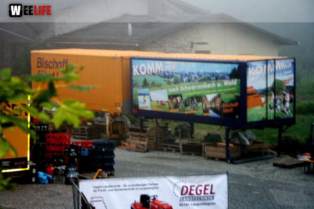 Hofer Volksfest 2013 - letzter Tag Nacht Abbau 
