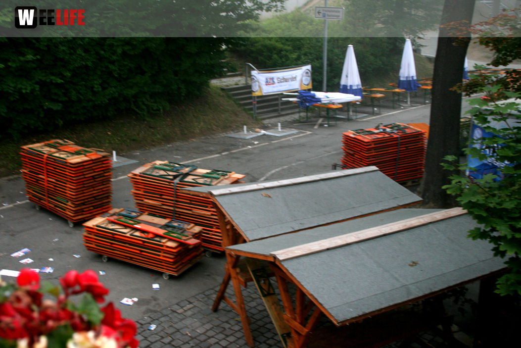 Hofer Volksfest 2013 - letzter Tag Nacht Abbau 