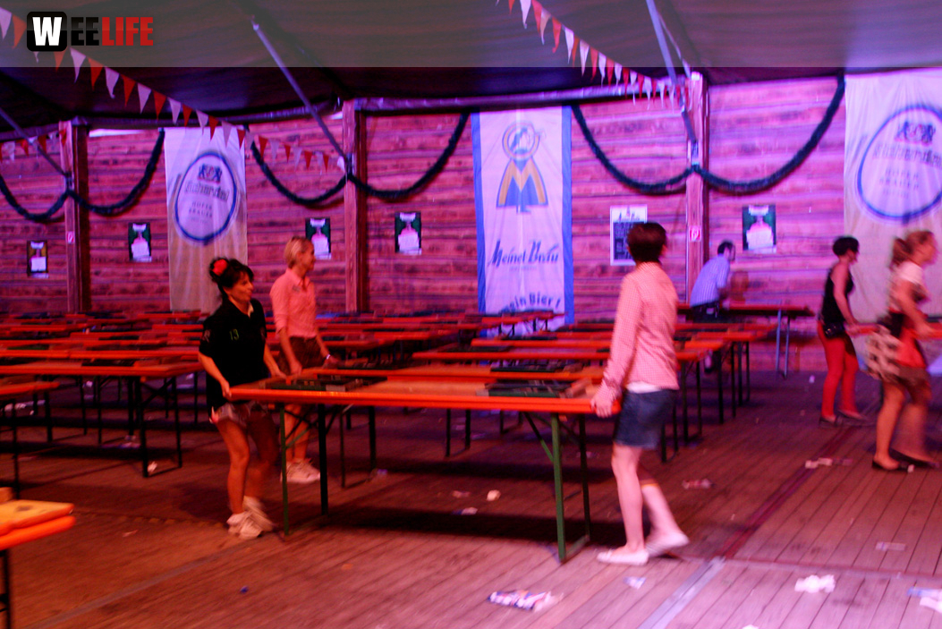 Hofer Volksfest 2013 - letzter Tag Nacht Abbau 