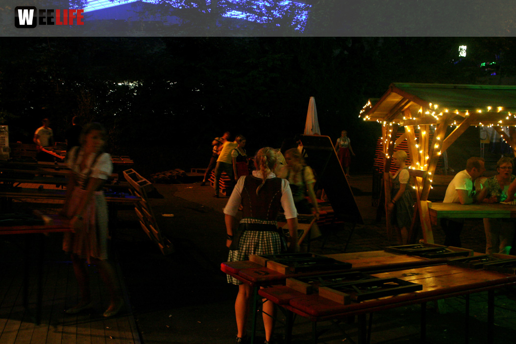 Hofer Volksfest 2013 - letzter Tag Nacht Abbau 
