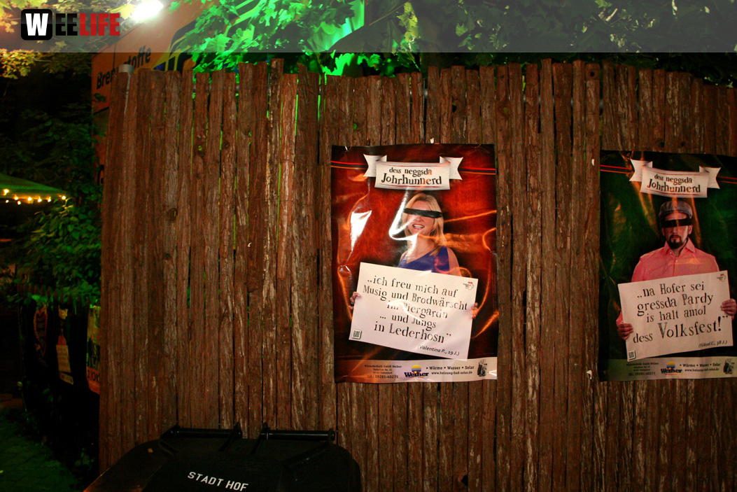 Hofer Volksfest 2013 - letzter Tag Nacht Abbau 