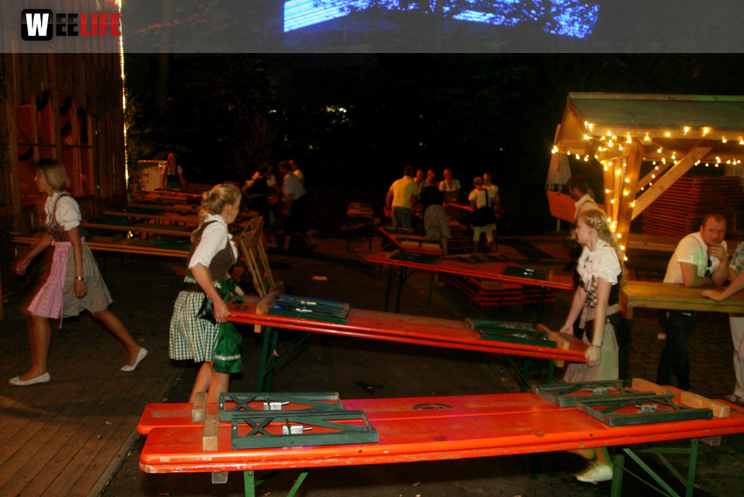 Hofer Volksfest 2013 - letzter Tag Nacht Abbau 