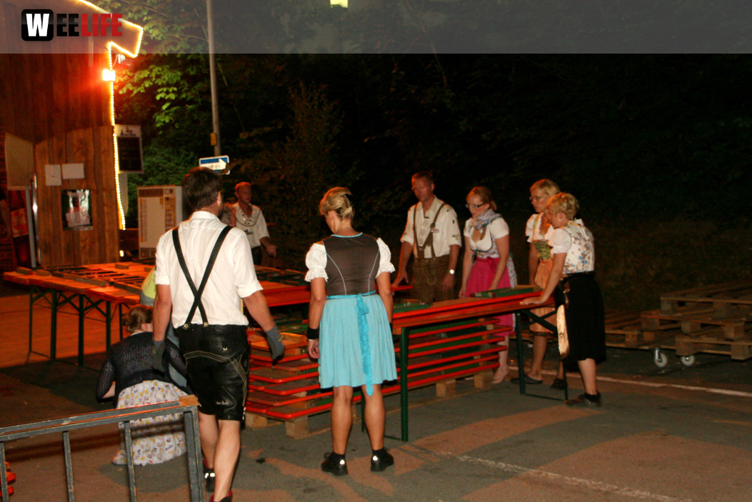Hofer Volksfest 2013 - letzter Tag Nacht Abbau 