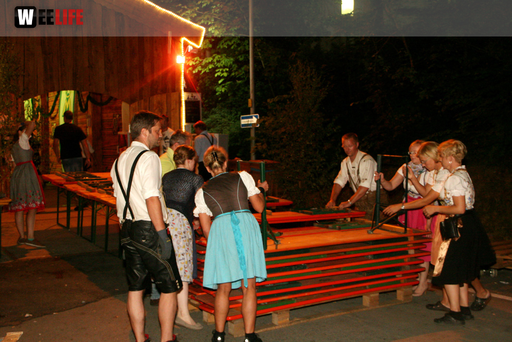 Hofer Volksfest 2013 - letzter Tag Nacht Abbau 