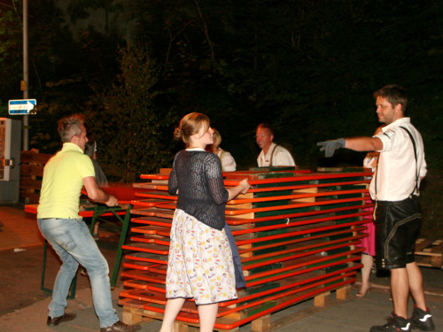 Hofer Volksfest 2013 - letzter Tag Nacht Abbau  – Foto 47