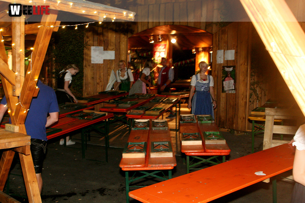 Hofer Volksfest 2013 - letzter Tag Nacht Abbau 