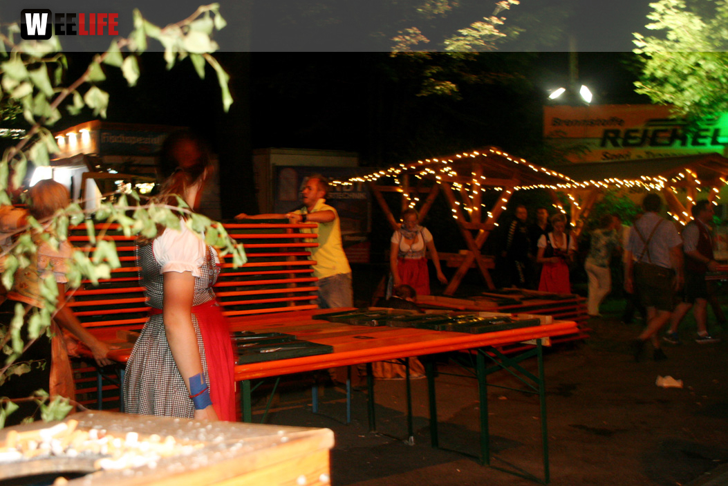 Hofer Volksfest 2013 - letzter Tag Nacht Abbau 