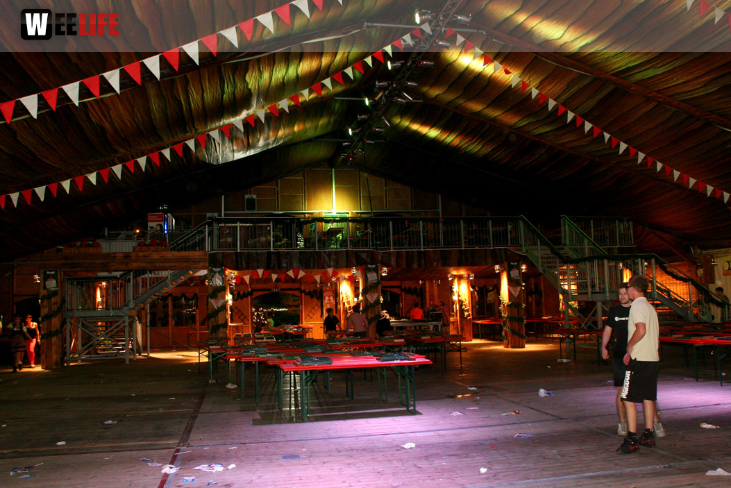 Hofer Volksfest 2013 - letzter Tag Nacht Abbau 