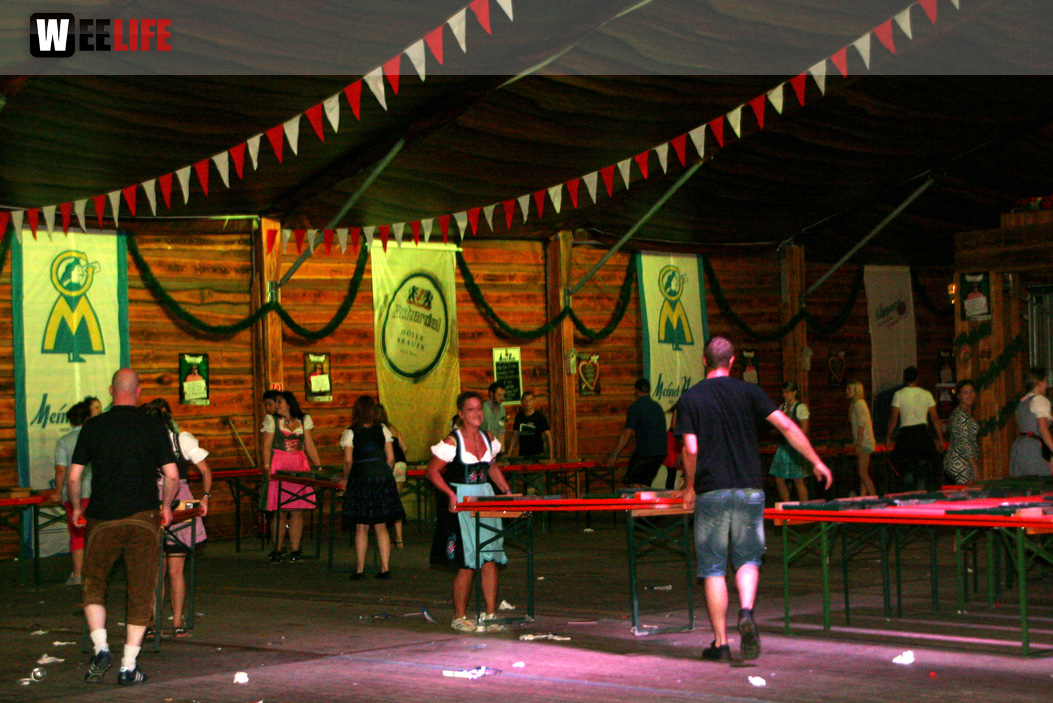 Hofer Volksfest 2013 - letzter Tag Nacht Abbau 