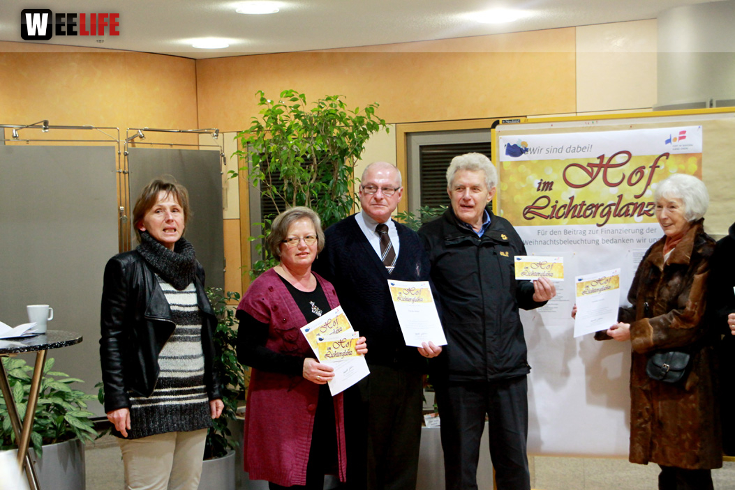Empfang der Sposoren - Hof im Lichterglanz