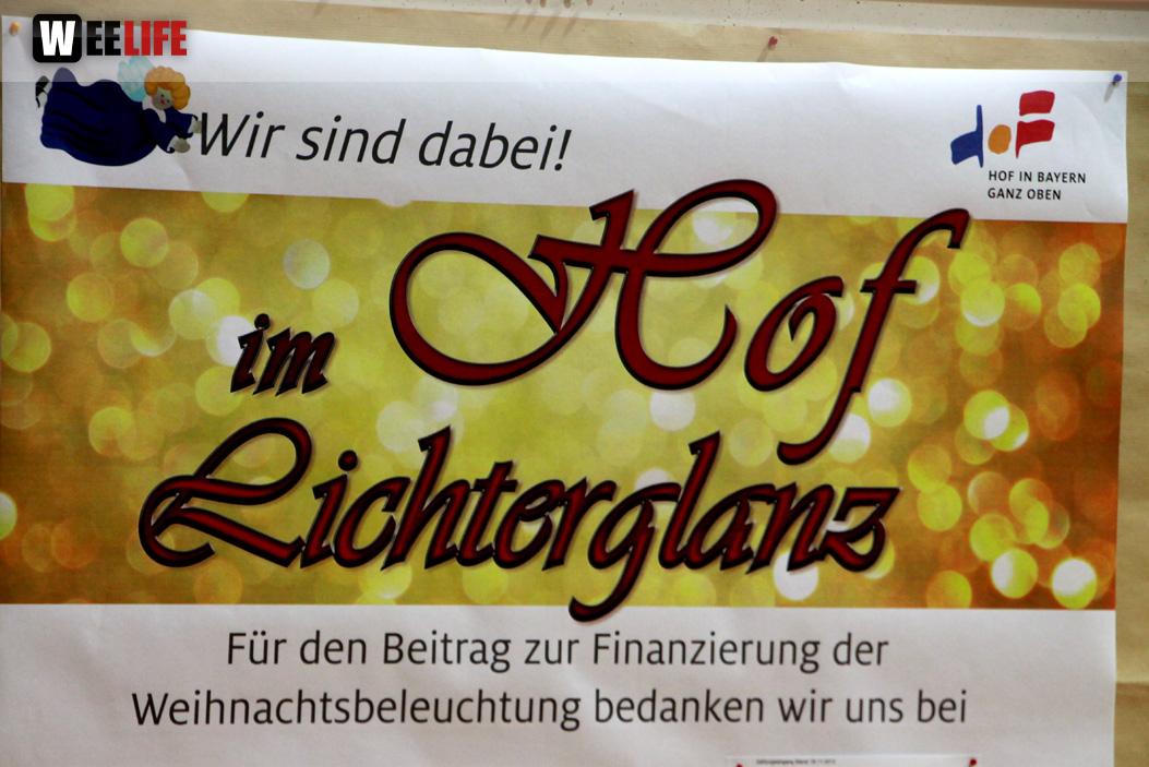 Empfang der Sposoren - Hof im Lichterglanz