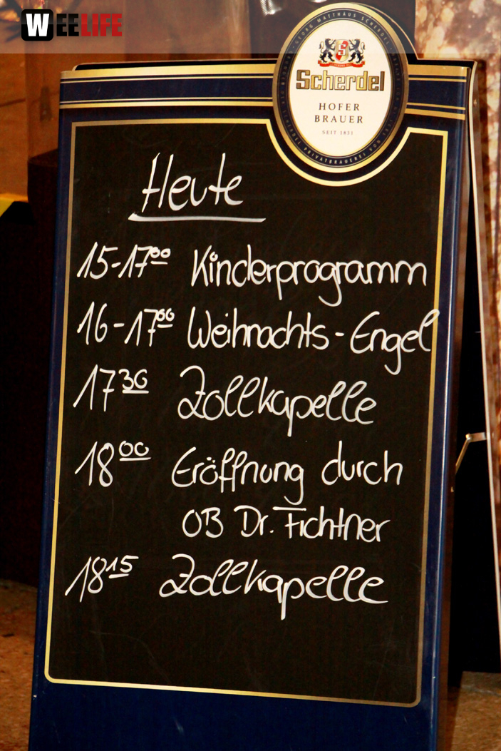 Hofer Weihnachtswelt 2013 Eröffnung