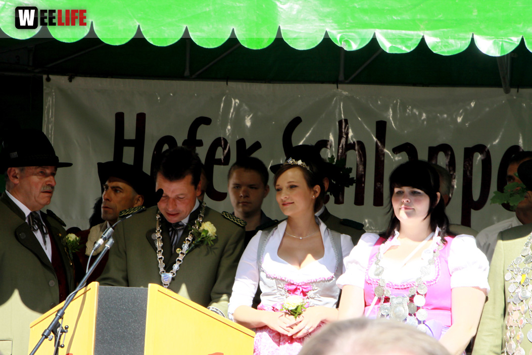 Aufstellung und Proklamation des Schlappenkönigs