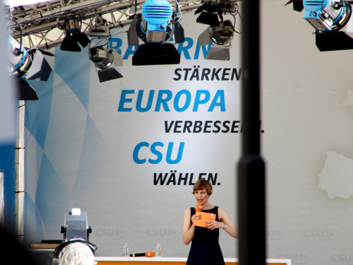 CSU Kundgebung mit Dr.Angela Merkel und Horst Seehofer – Foto 21